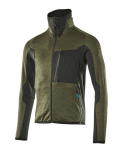 Fleece trui Maat mosgroen/zwart, MG260 Mascotte Gevorderd