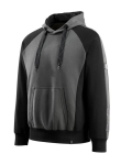 Sweater met capuchon Maat donker antraciet/zwart, MG340 Mascotte Uniek Regensburg