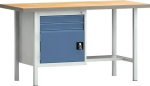 Werkbank 2 Schubladen und 1 Tür BxTxH Buche Multiplex KLW Lutz PW 700