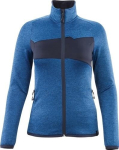 Damen Fleecepullover azurblau/schwarzblau, MG260 Mascot Accelerate 18153