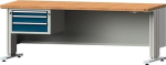 Base cabinet with full-extension runner HxWxD Anke light grey/ gentian blue