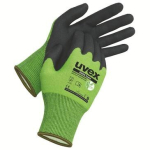 Handschuhe, HPE schnitthemmend Level D grün/grau uvex D500 foam