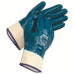 Gloves, nitrilecoated blue Uvex compact
