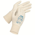 Gloves, nitrile partially coated white Uvex rubipor XS2001