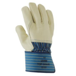 Handschuhe, Rindvollleder beige/blau uvex top grade 8100