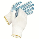 Gloves, knitwear studded white/blue Uvex unigrip 6620