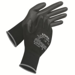 Gloves, PU partially coated black Uvex unipur 6639