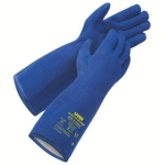 Handschoenen, nitril/HPE Maat snijbestendig blauw Uvex beschermer