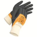 Handschuhe, Nitril vollbeschichtet orange/schwarz uvex profi XG20