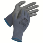 Gloves, nylon/PU coated partially grey Uvex unipur 6631
