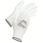 Gloves, nylon/PU partially coated white Uvex unipur 6630
