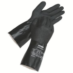 Handschoenen, nitril chemische bescherming Maat 10 L=300 zwart Uvex u-chem 3100