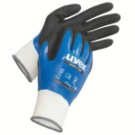 Handschoenen, nitril Maat gedeeltelijk blauw/grijs Uvex unilite 7710F