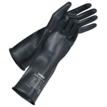 Gloves, butyl chemical protection L=300-350 black Uvex profaviton BV-06