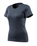 Dames T-shirt Maat zwart-blauw, BW220 Mascotte Crossover Leuk