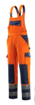 Turnbroek met kniezakken Maat oranje/navy, MG290 Mascotte Veilig Wedstrijd Barras