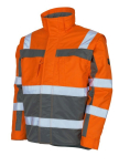 Winterjas Maat oranje/antraciet, PO240 Mascotte Veilig Wedijveren Loreto