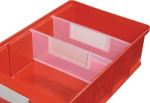 Partitieset voor vakkenbak B 230 H 132 PP transparant, 25s, LA-KA-PE