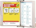 Wandhalter 10 Sichttafeln für A4, lackiert Tarfiold
