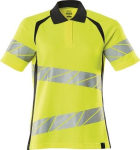 Warnschutz-Poloshirt Damen Poloshirt hi-vis gelb/schwarzblau, MG150 Mascot Accelerate Safe 19093
