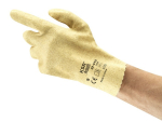 Handschoenen PVC Maat flexibel/grip geel Ansel KSR 22-215