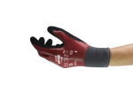 Handschoenen dubbel nitril olieafstotend Maat 8 volledig zwart/rood gecoat Ansell Edge 48-919