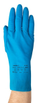 Handschuhe Latex leicht L=305 0,35 blau Ansell Alpha Tec 87-195