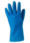 Latex handschoenen ongevoerd Maat L=305 Katoenen voering blauw Ansell Alpha Tec 87-315
