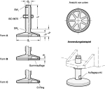 Voet voor nivelleermachine GN