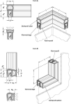 Edge protection sealing profile corner GN