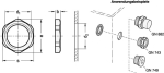 Fastening nut, inch GN