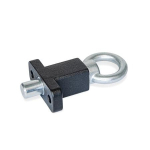Detent bolt, guide Black coated GN 722.5-10-20-A-SW