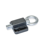 Detent bolt, guide Black coated GN 722.6-10-20-A-SW