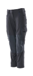 Ladies trousers with knee pockets black-blue, MG270 Mascot Accelerate 18078