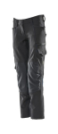 Ladies trousers with knee pockets black-blue, MG270 Mascot Accelerate 18088