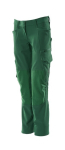 Ladies trousers with knee pockets green, MG270 Mascot Accelerate 18088