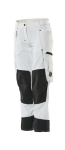 Ladies trousers with knee pockets white, MG250 Mascot Advanced 18378