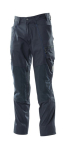 Men's trousers with knee pockets black-blue, MG205 Mascot Accelerate