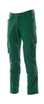 Men's trousers with knee pockets green, MG250 Mascot Accelerate