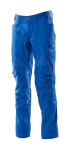 Men's trousers with knee pockets azure blue, MG270 Mascot Accelerate
