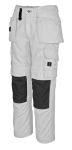 Trousers with knee & hanging pockets white, MG310 Mascot Hardwear Ronda