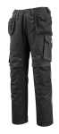 Trousers with knee & hanging pockets black, MG340 Mascot Unique Bremen