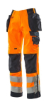 Broek met knie- & ophangzakken Maat oranje/zwart-blauw, MG290 Mascotte Veilig Supreme Wigan