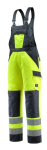 Turnbroek met kniezakken Maat geel/zwart-blauw, MG285 Mascotte Veilig Licht Gosford
