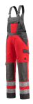 Turnbroek met kniezakken maat rood/dk antraciet, MG285 Mascotte Veilig Licht Gosford