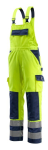 Turnbroek met kniezakken Maat geel/navy, MG310 Mascotte Veilig Wedstrijd Barras