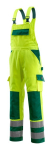 Turnbroek met kniezakken Maat geel/groen, MG310 Mascotte Veilig Wedstrijd Barras