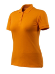 Dames polo Maat lichtoranje, MG220 Mascotte Oversteekplaats Grasse