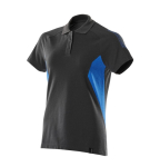 Dames polo Maat zwart/blauw, MG210 Mascotte Versnellen