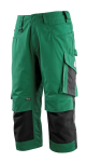 Three-quarter trousers with knee pockets green/black, MG270 Mascot Unique Altona